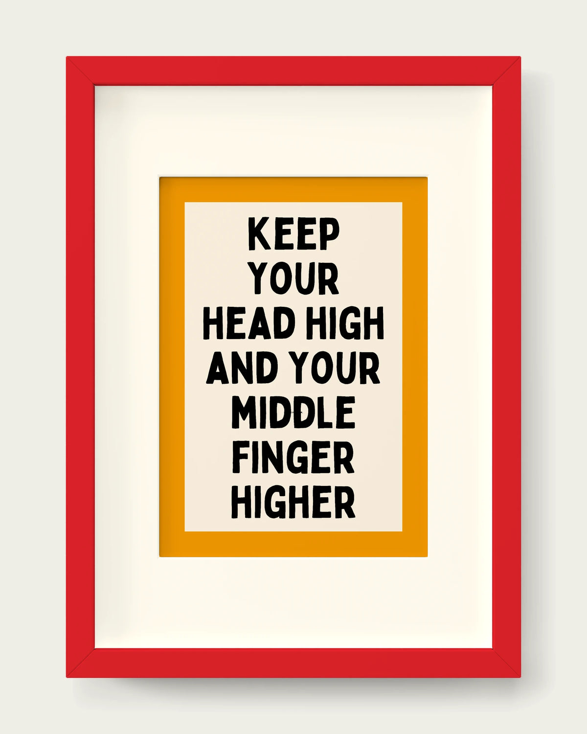 Mustard/Red+mount