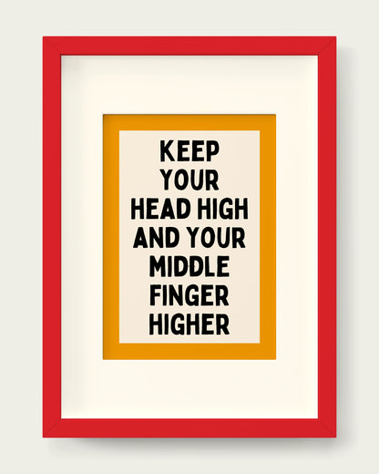 Mustard/Red+mount