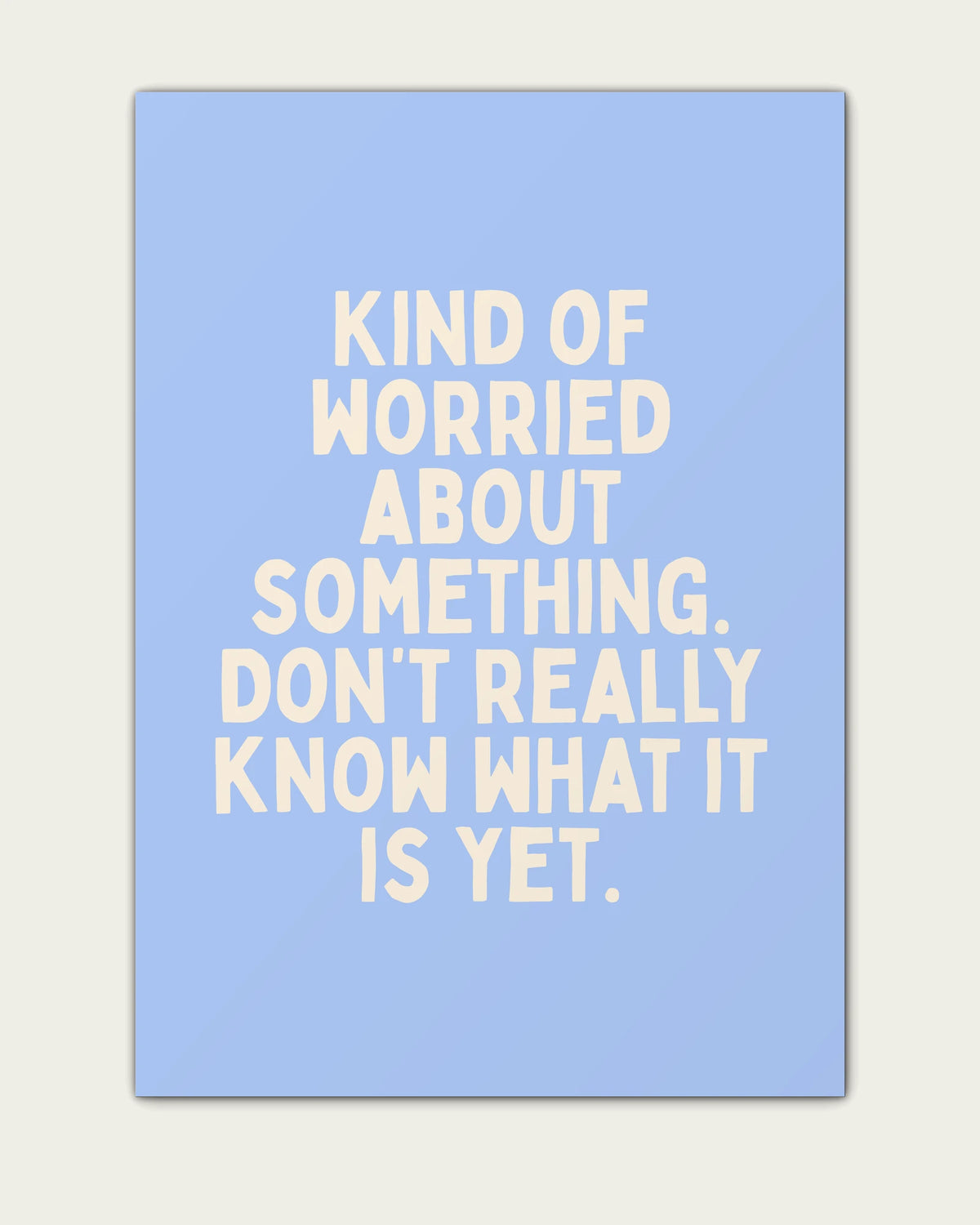 Cornflower/Unframed