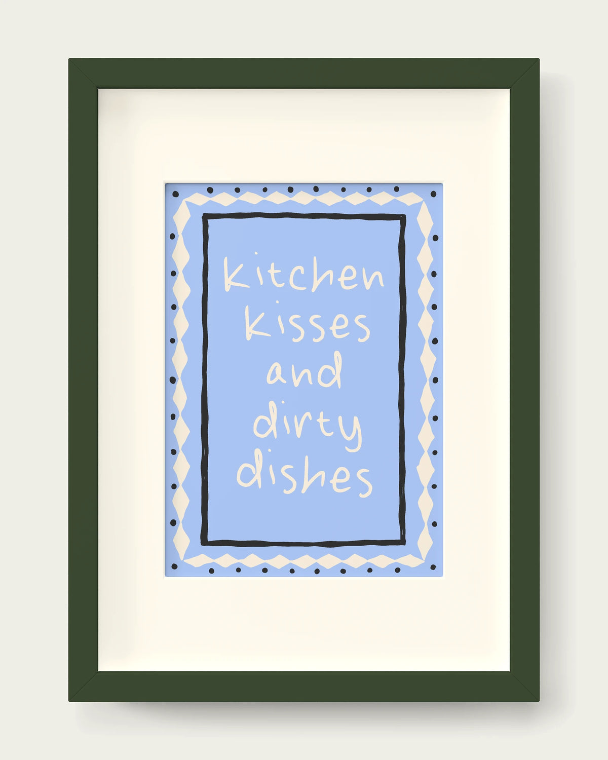 Cornflower/Dark Green+mount