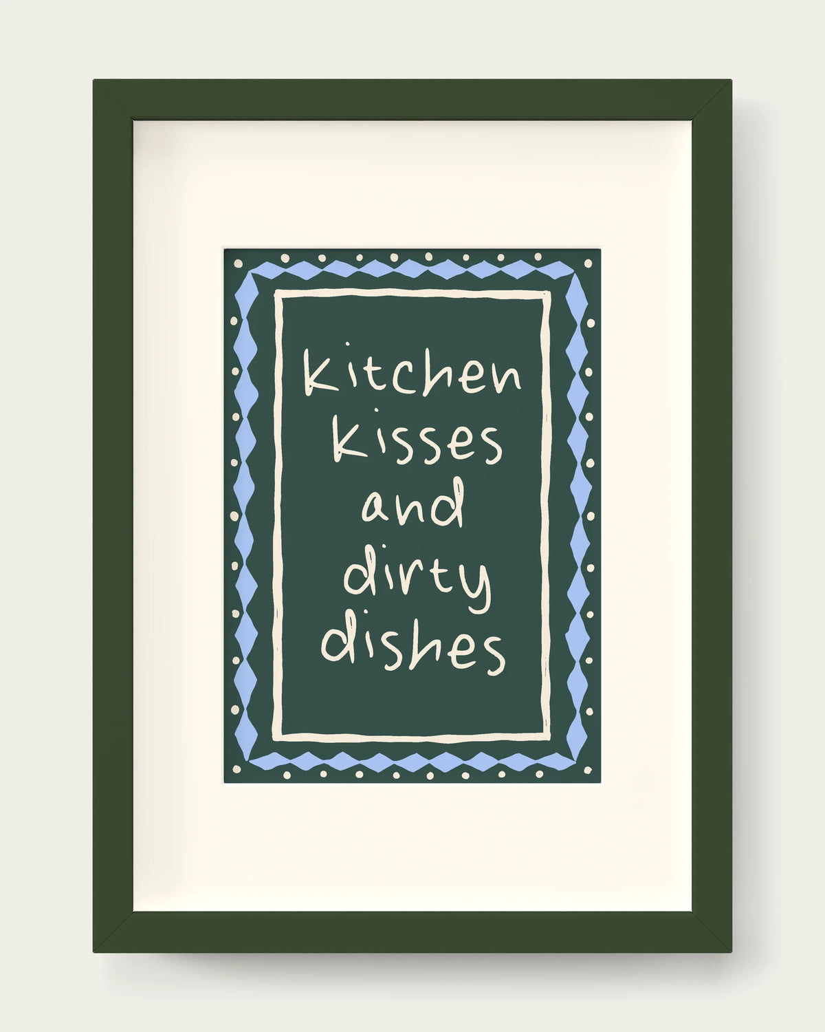 Forest-Green-&-Cornflower/Dark Green+mount