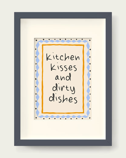 Mustard-&-Cornflower/Dark Grey+mount