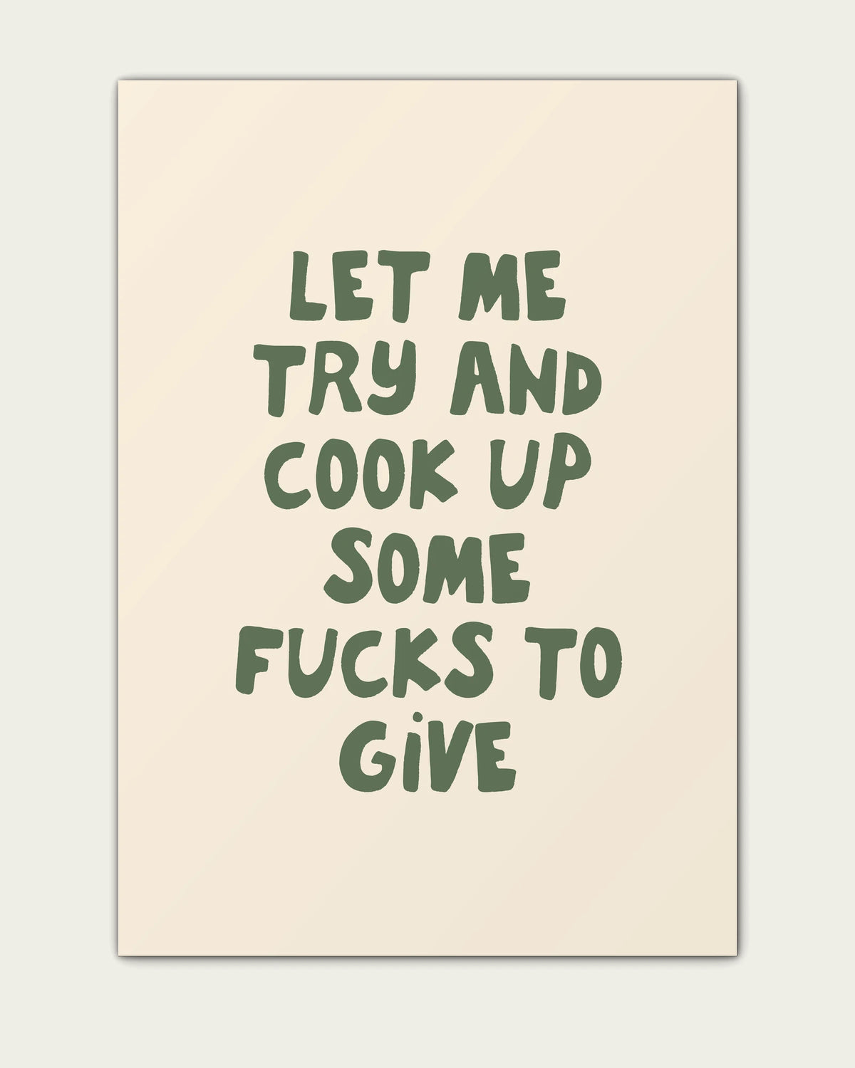 Olive-Green/Unframed