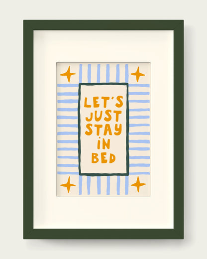 Mustard-&-Cornflower/Dark Green+mount