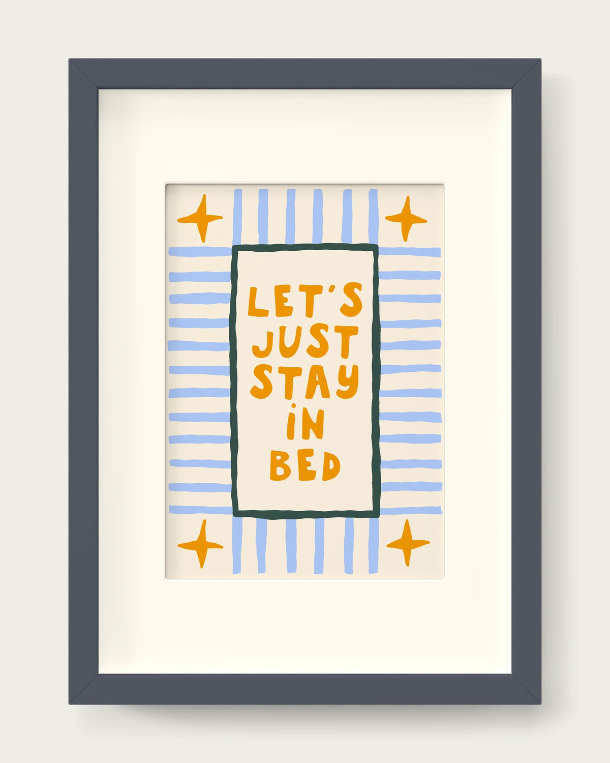 Mustard-&-Cornflower/Dark Grey+mount