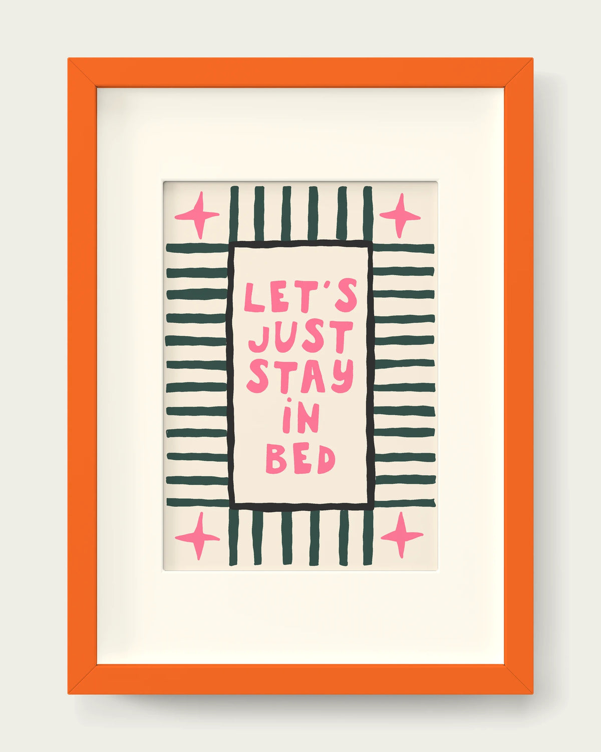 Watermelon-&-Forest-Green/Orange+mount