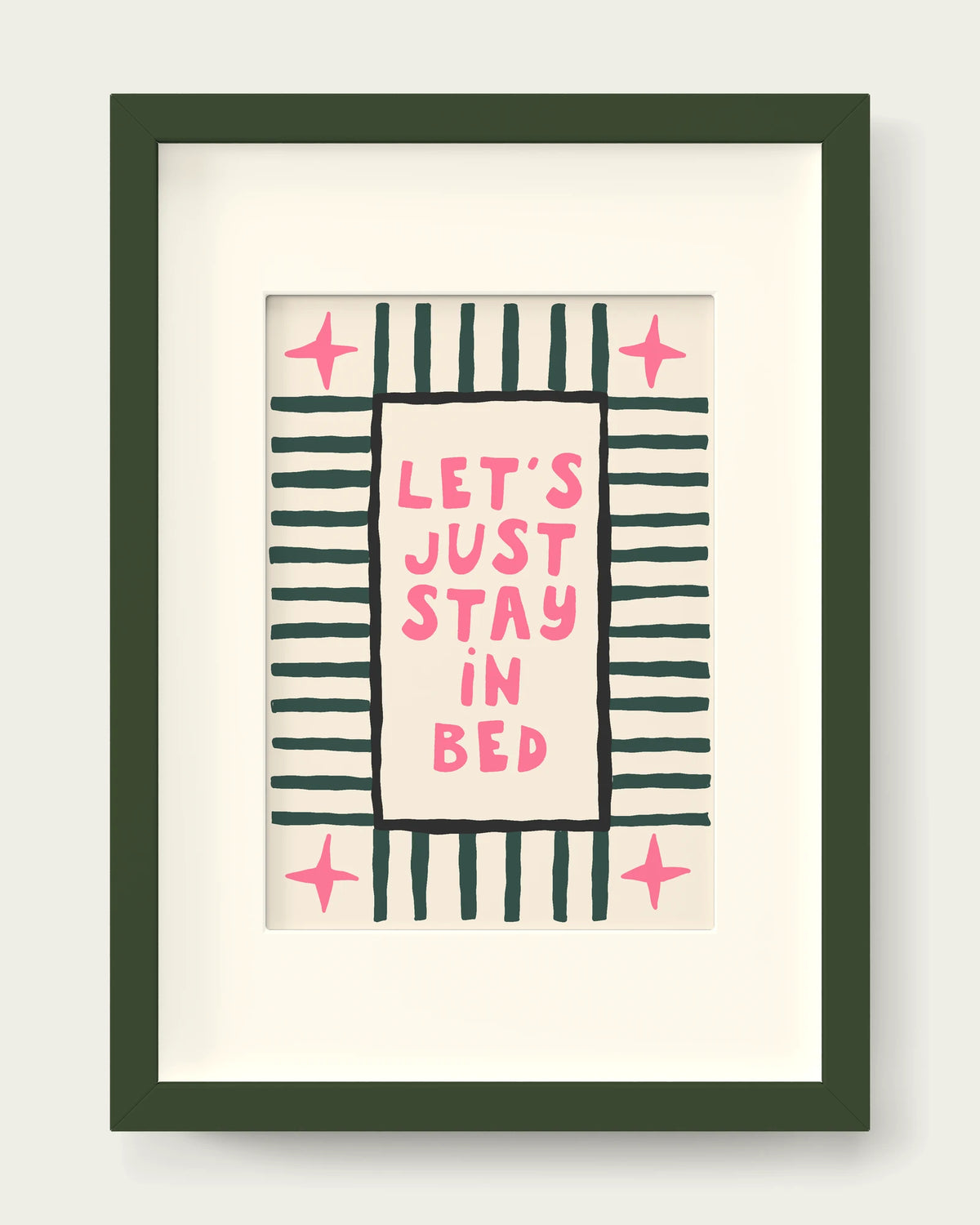 Watermelon-&-Forest-Green/Dark Green+mount