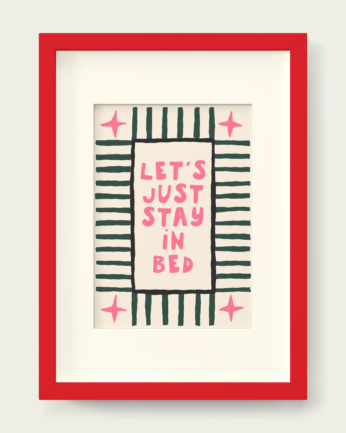 Watermelon-&-Forest-Green/Red+mount