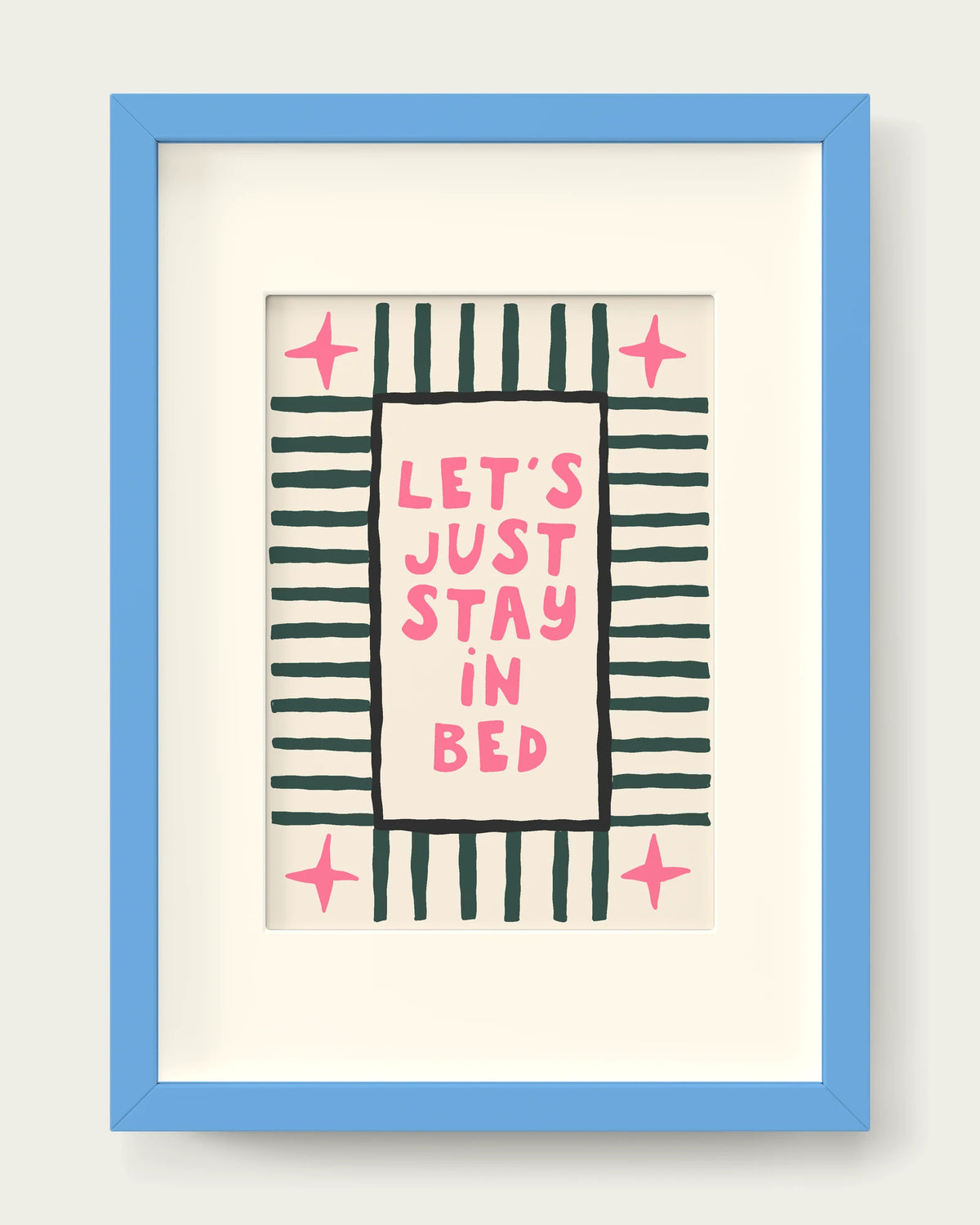 Watermelon-&-Forest-Green/Sky Blue+mount
