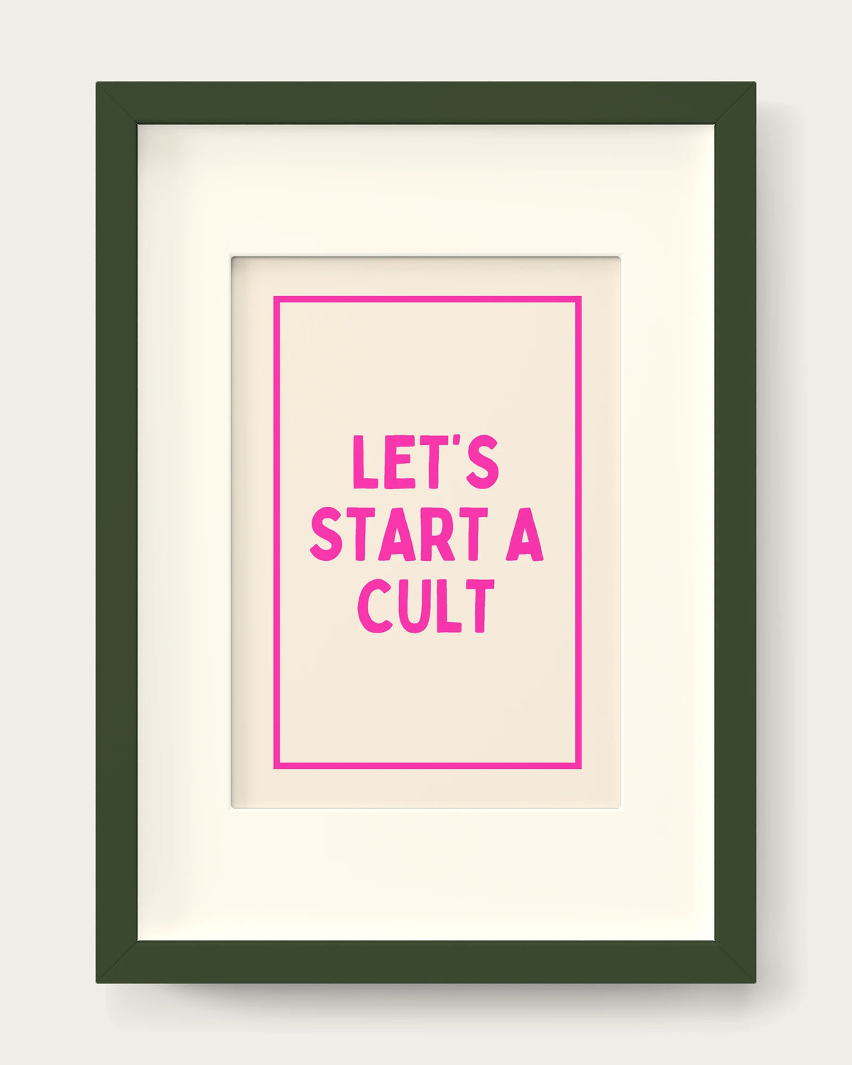 Hot-Pink/Dark Green+mount