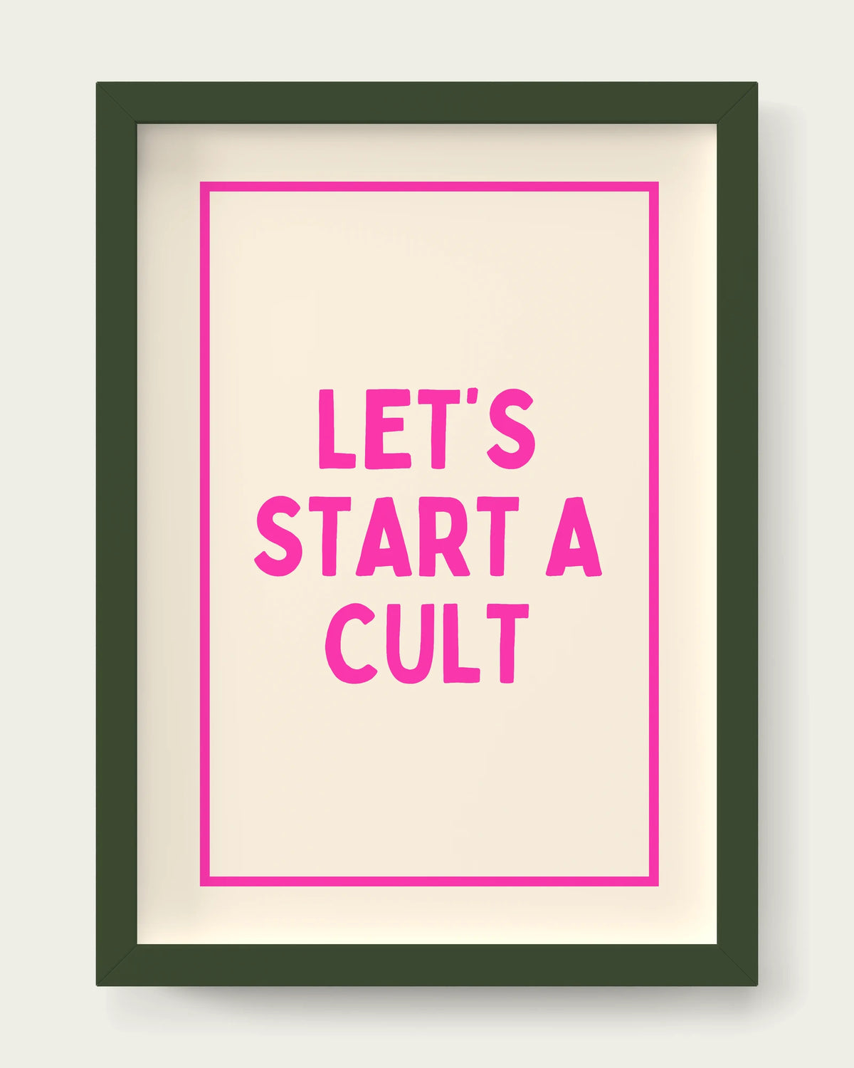 Hot-Pink/Dark Green