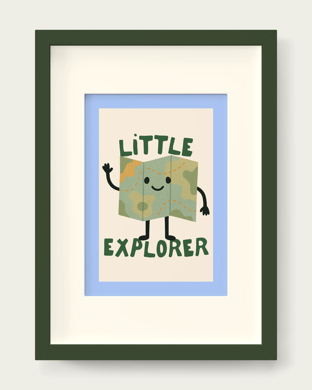 Cornflower/Dark Green+mount