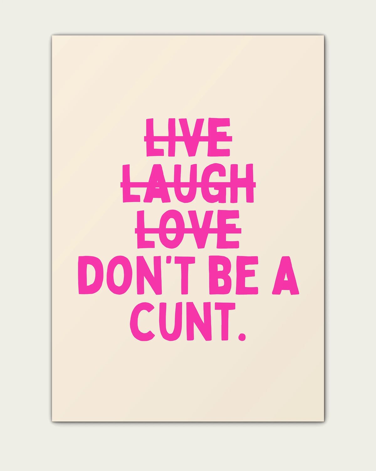 Hot-Pink/Unframed