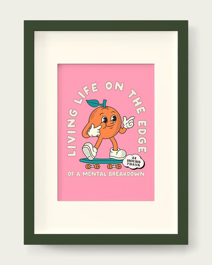 Blush-Pink/Dark Green+mount
