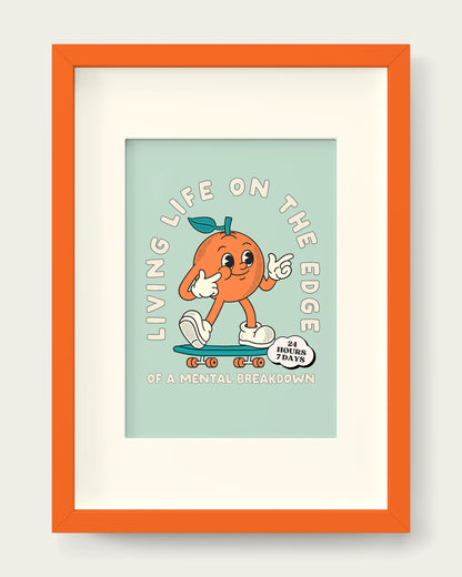 Seafoam/Orange+mount