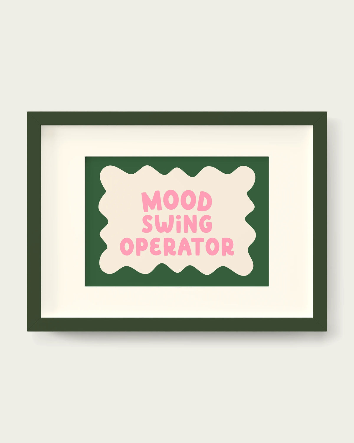 Blush-Pink-&-Hunter-Green/Dark Green+mount