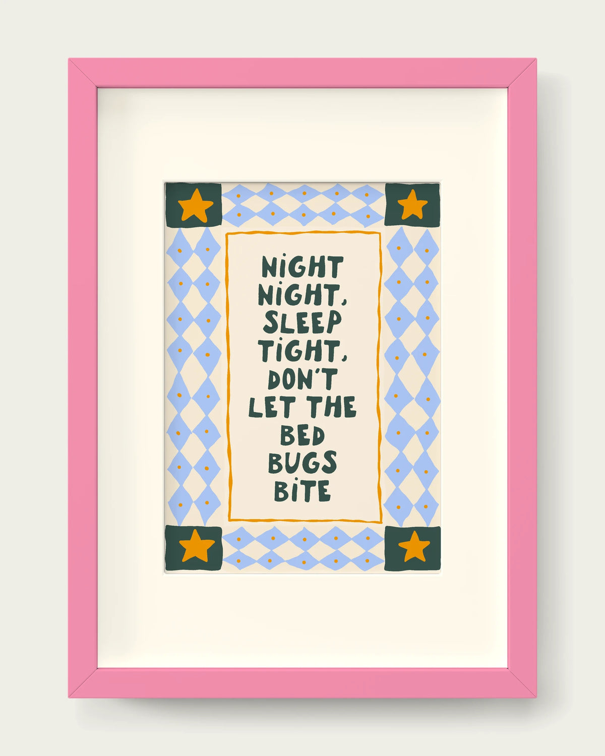 Cornflower-&-Mustard/Pink+mount