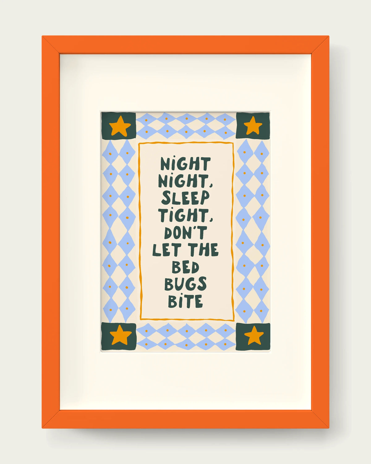 Cornflower-&-Mustard/Orange+mount