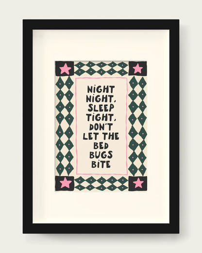 Forest-Green-&-Blush-Pink/Black+mount