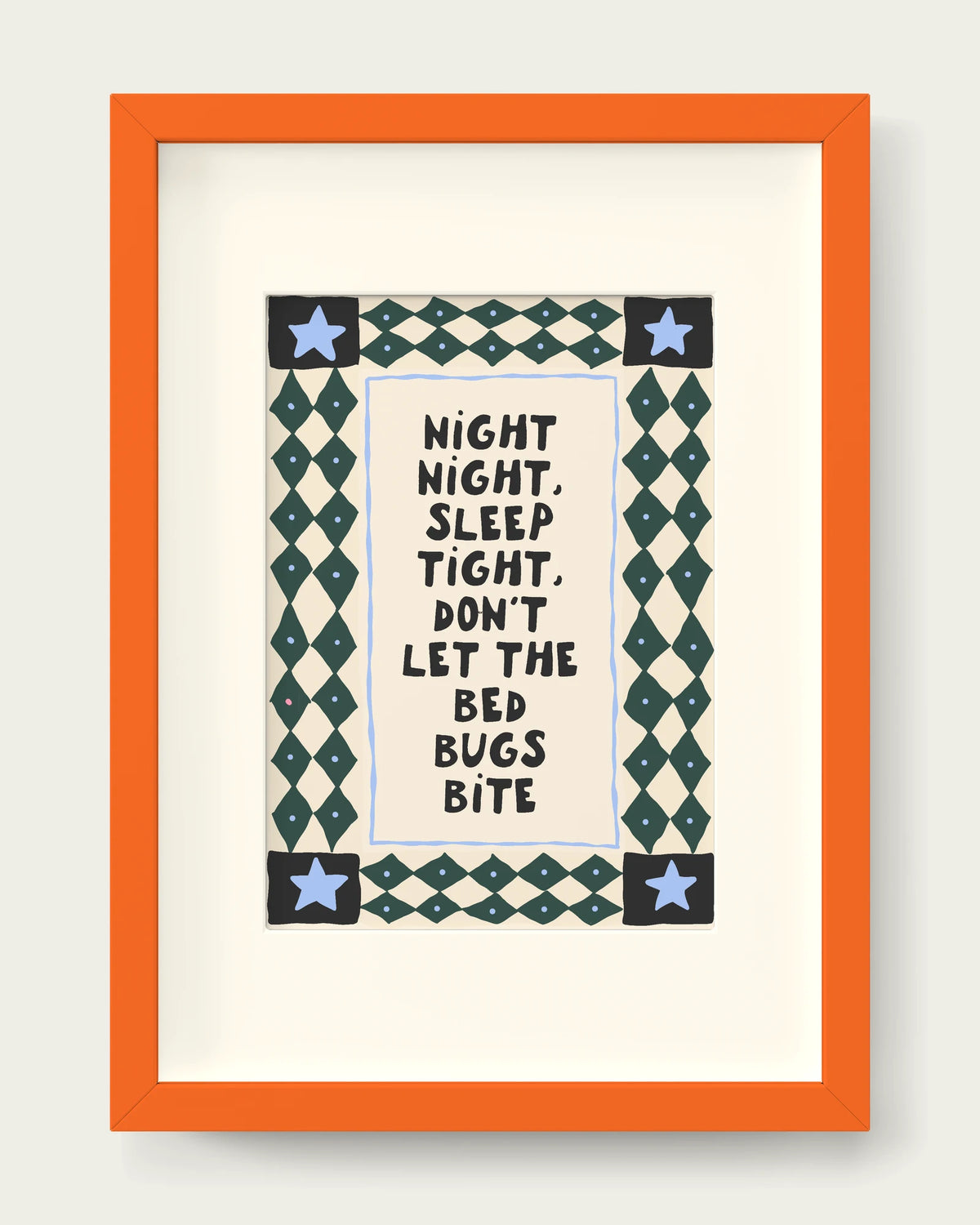 Forest-Green-&-Cornflower/Orange+mount