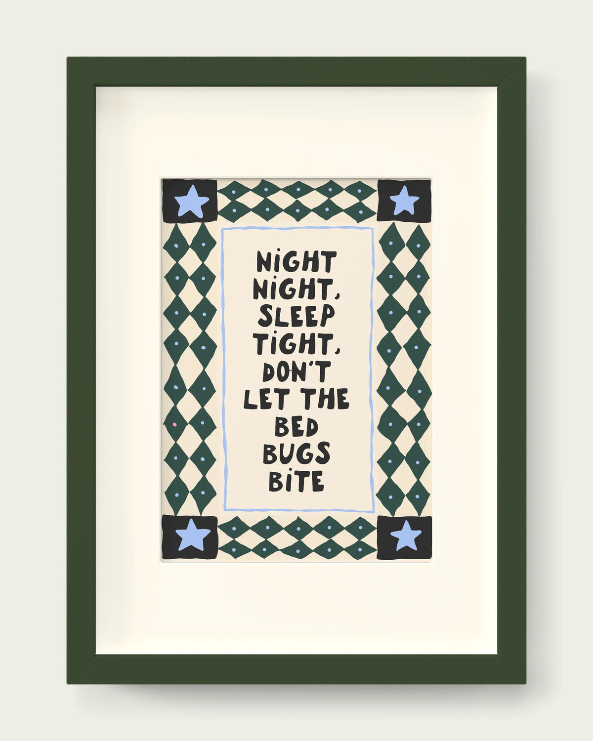 Forest-Green-&-Cornflower/Dark Green+mount