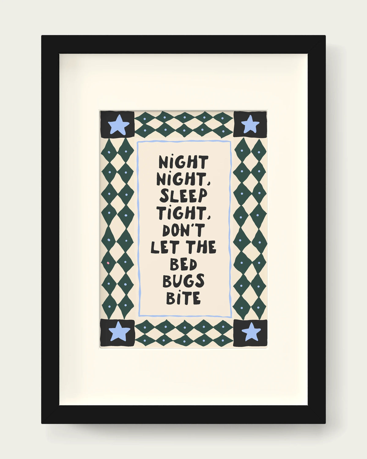 Forest-Green-&-Cornflower/Black+mount