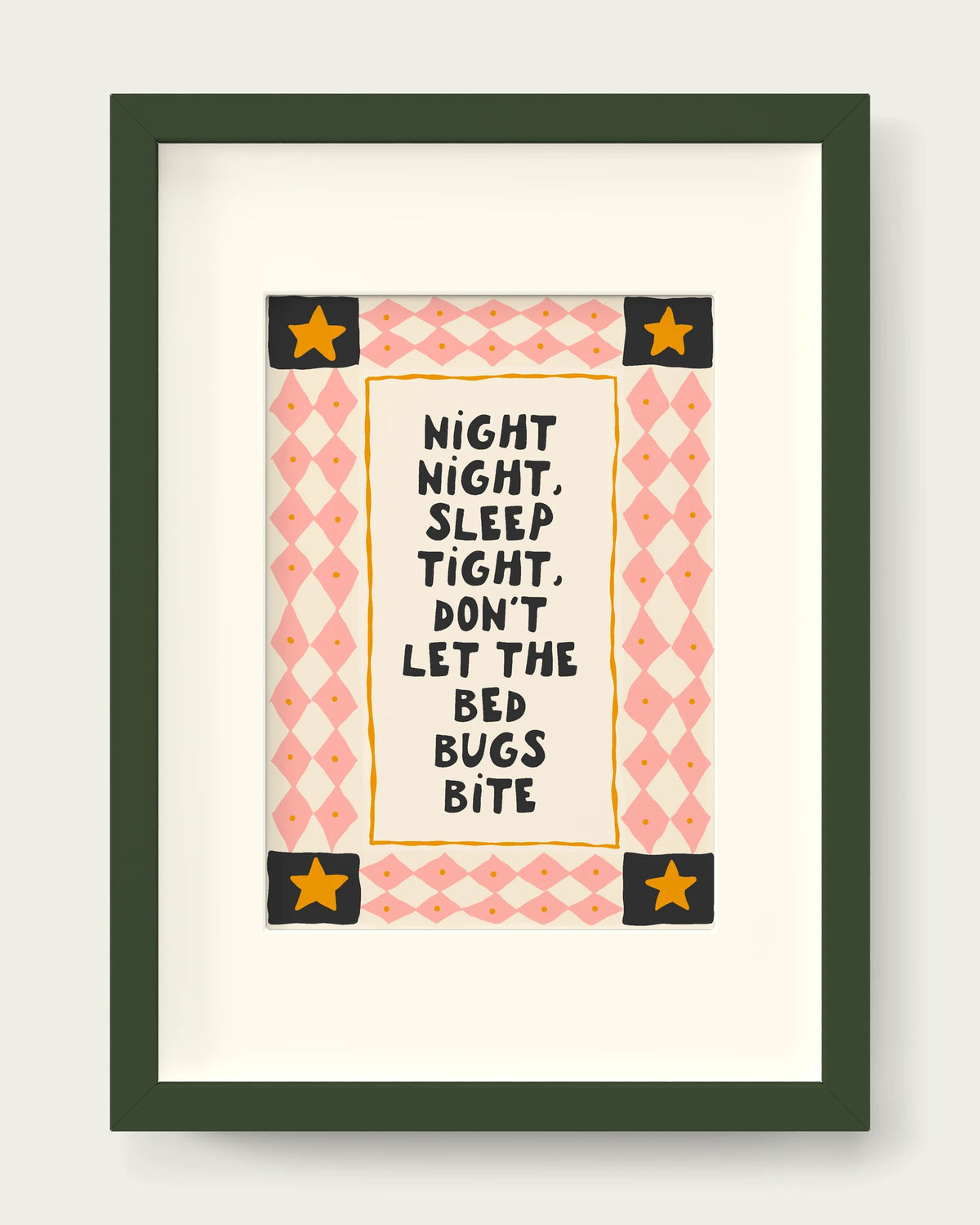Peach-&-Charcoal/Dark Green+mount