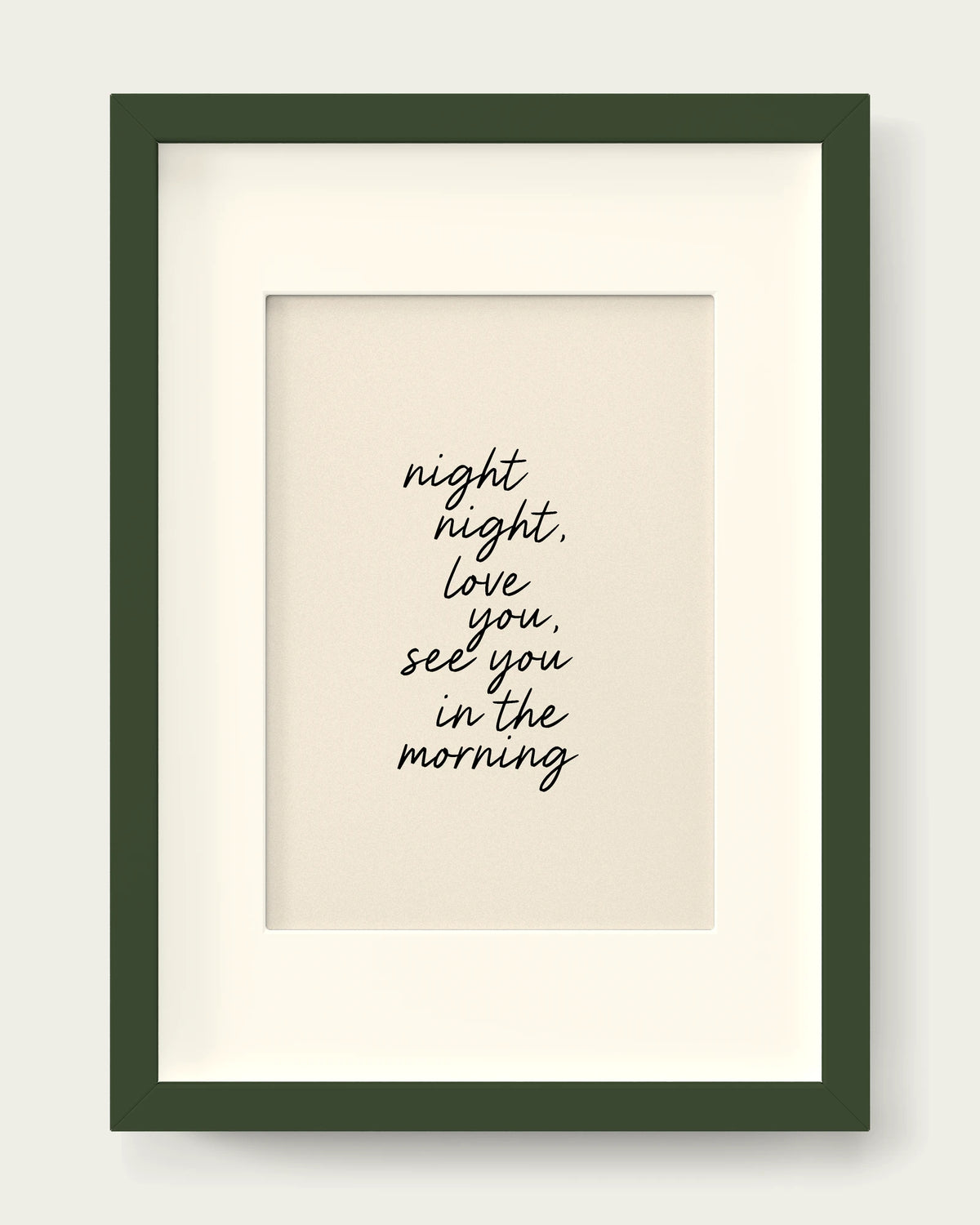 Black-&-Cream/Dark Green+mount