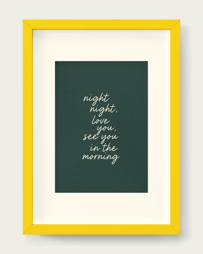 Forest-Green/Yellow+mount