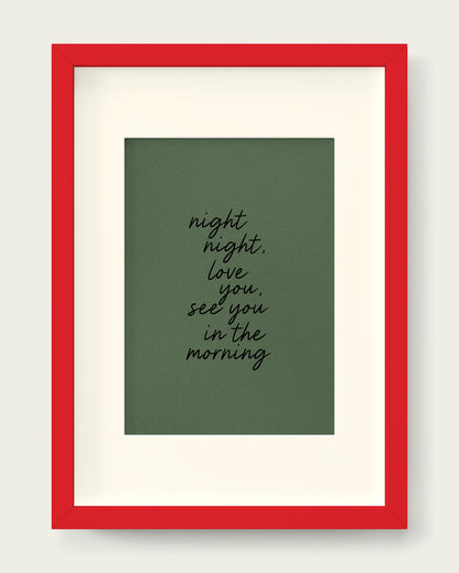 Olive-Green/Red+mount
