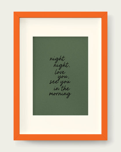 Olive-Green/Orange+mount
