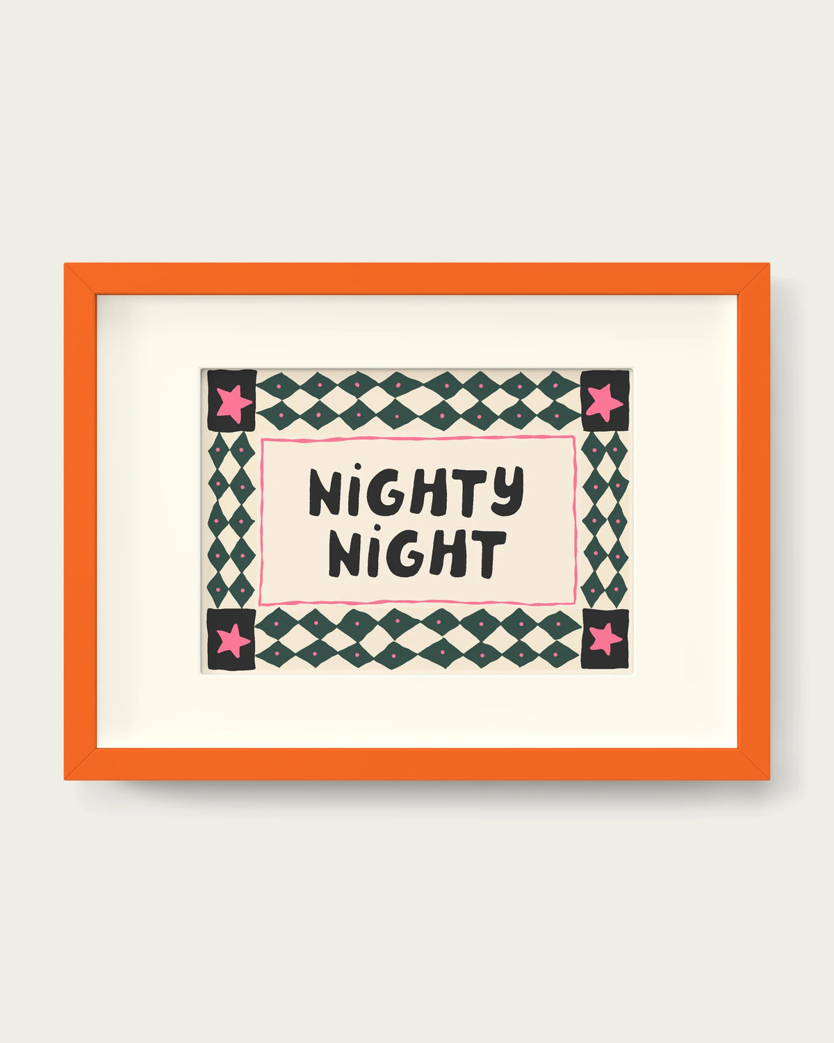 Forest-Green-&-Watermelon/Orange+mount