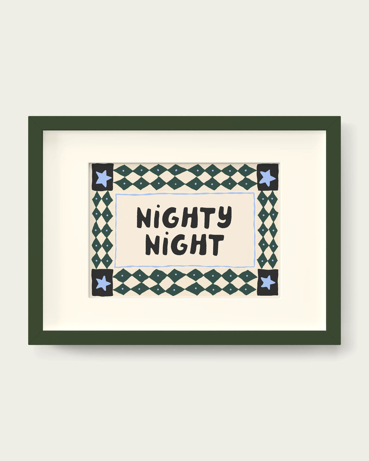 Forest-Green-&-Cornflower/Dark Green+mount