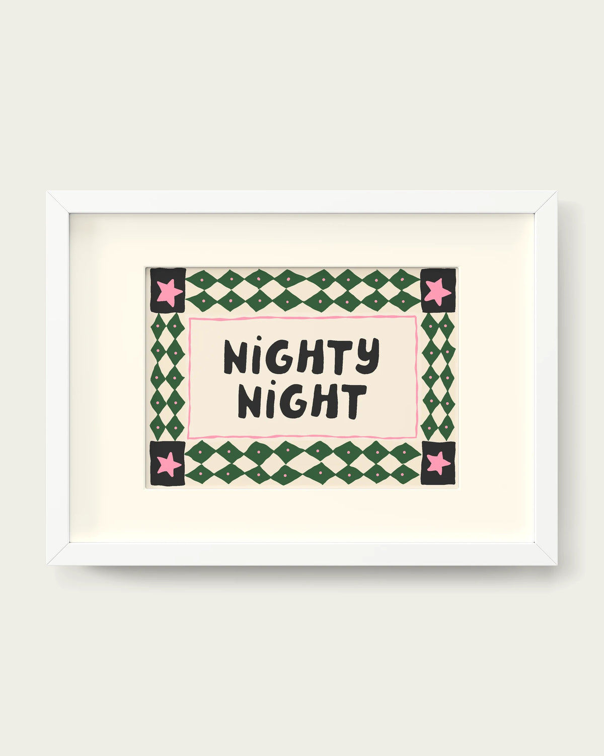 Hunter-Green-&-Blush-Pink/White+mount