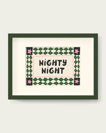 Hunter-Green-&-Blush-Pink/Dark Green+mount