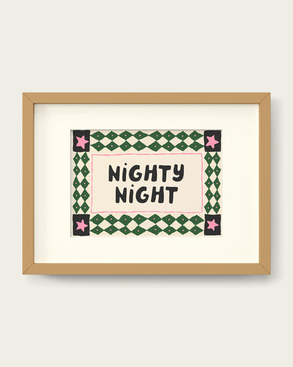 Hunter-Green-&-Blush-Pink/Oak+mount