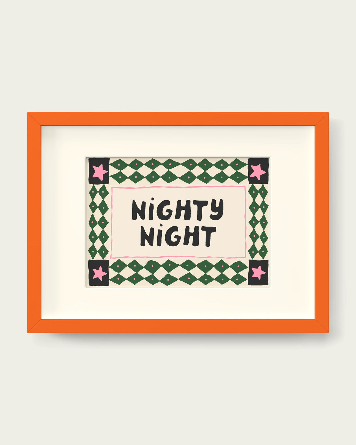 Hunter-Green-&-Blush-Pink/Orange+mount