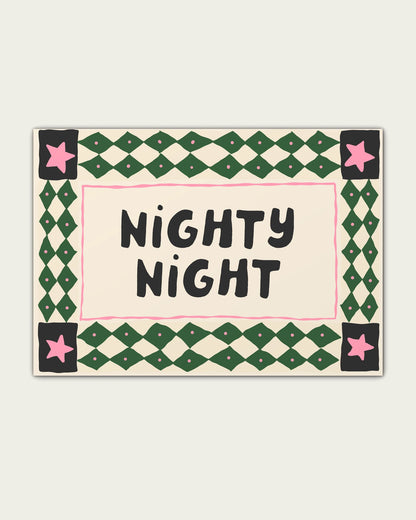 Hunter-Green-&-Blush-Pink/Unframed