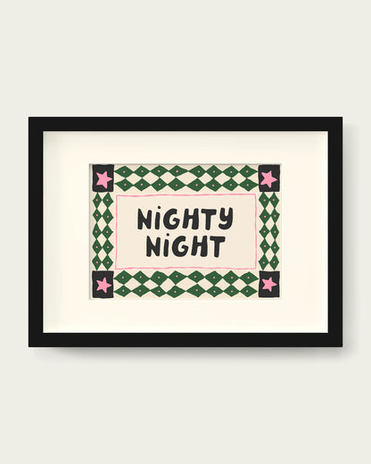 Hunter-Green-&-Blush-Pink/Black+mount