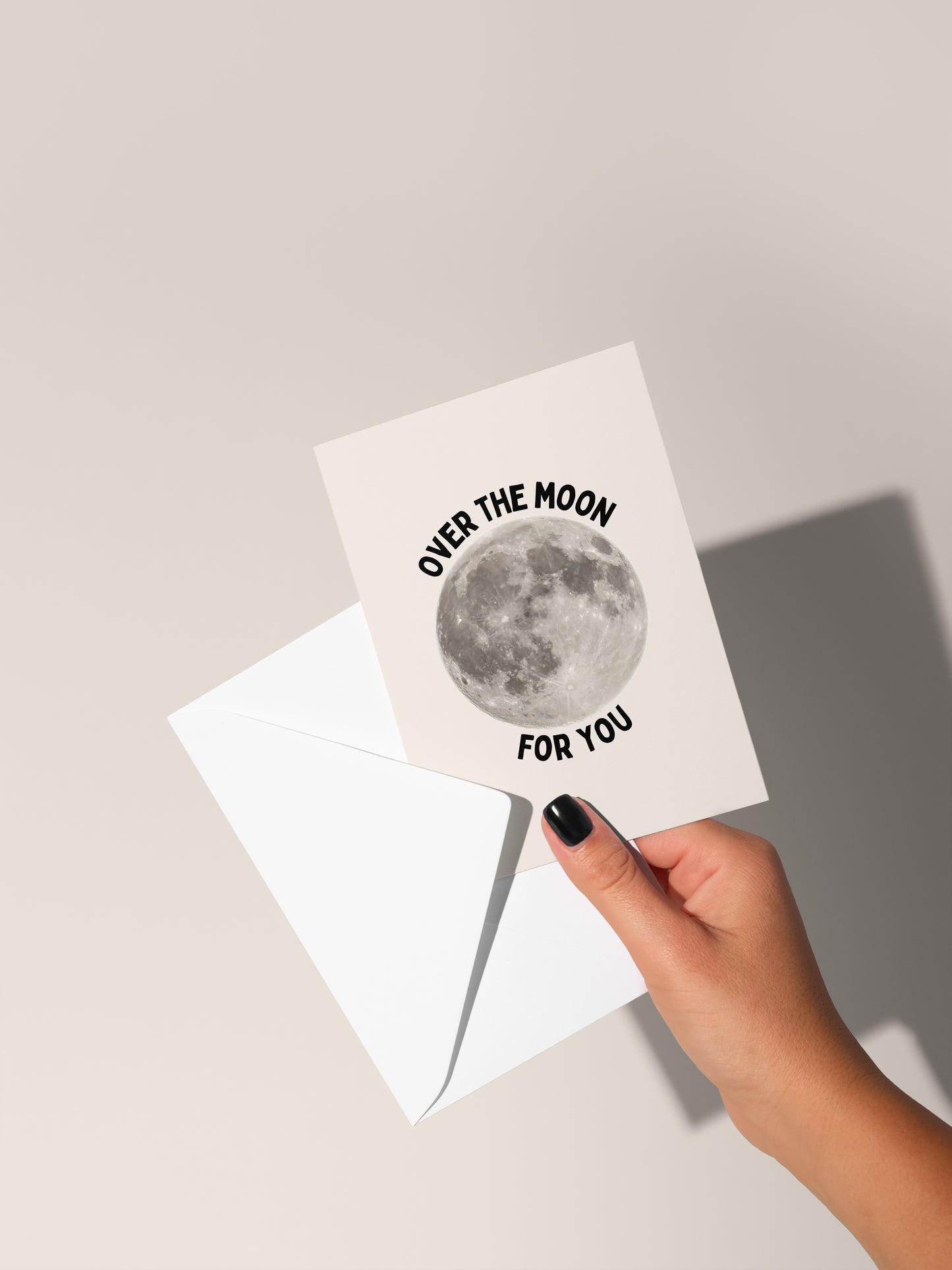 Over The Moon For You | Greeting Card