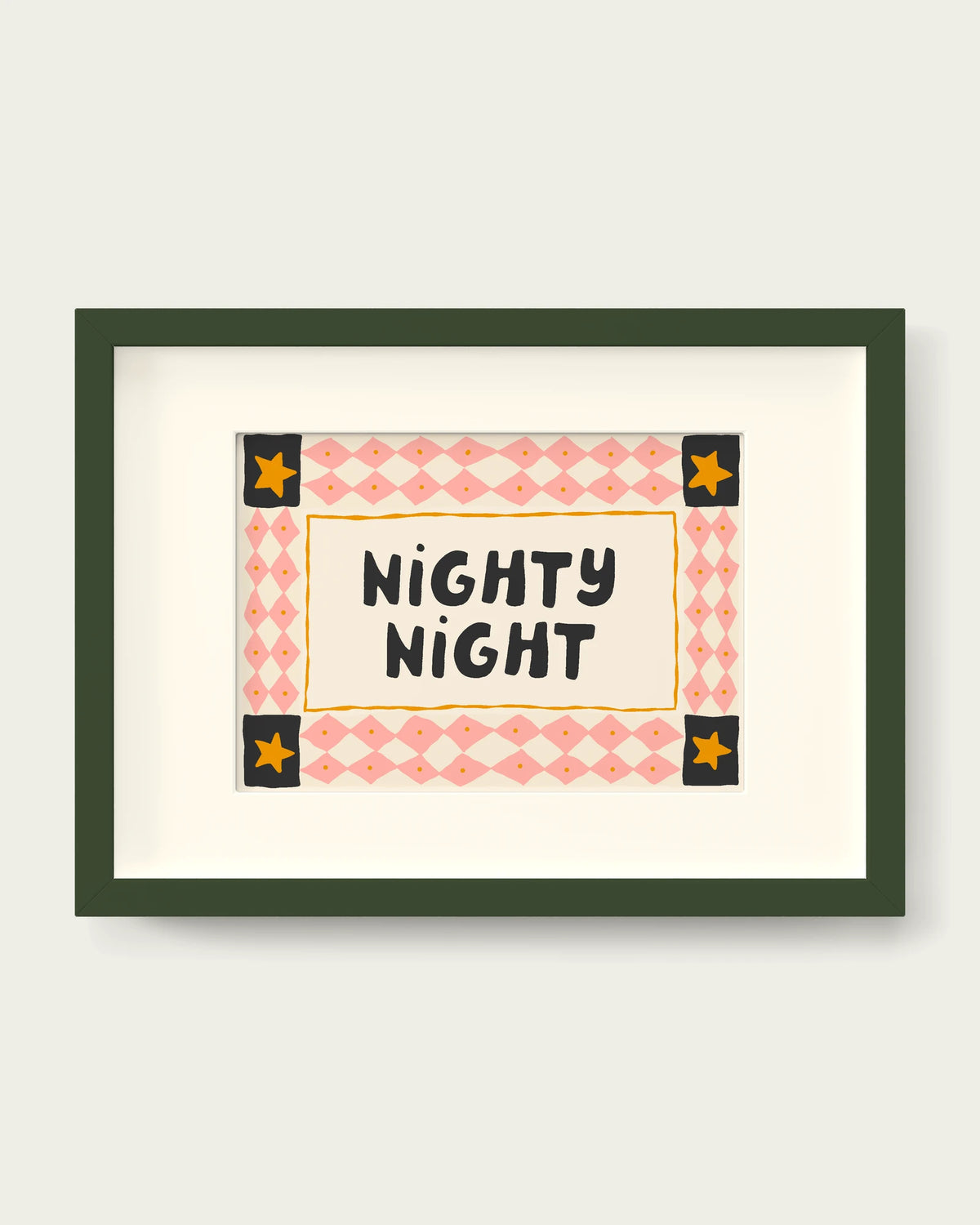 Peach-&-Charcoal/Dark Green+mount