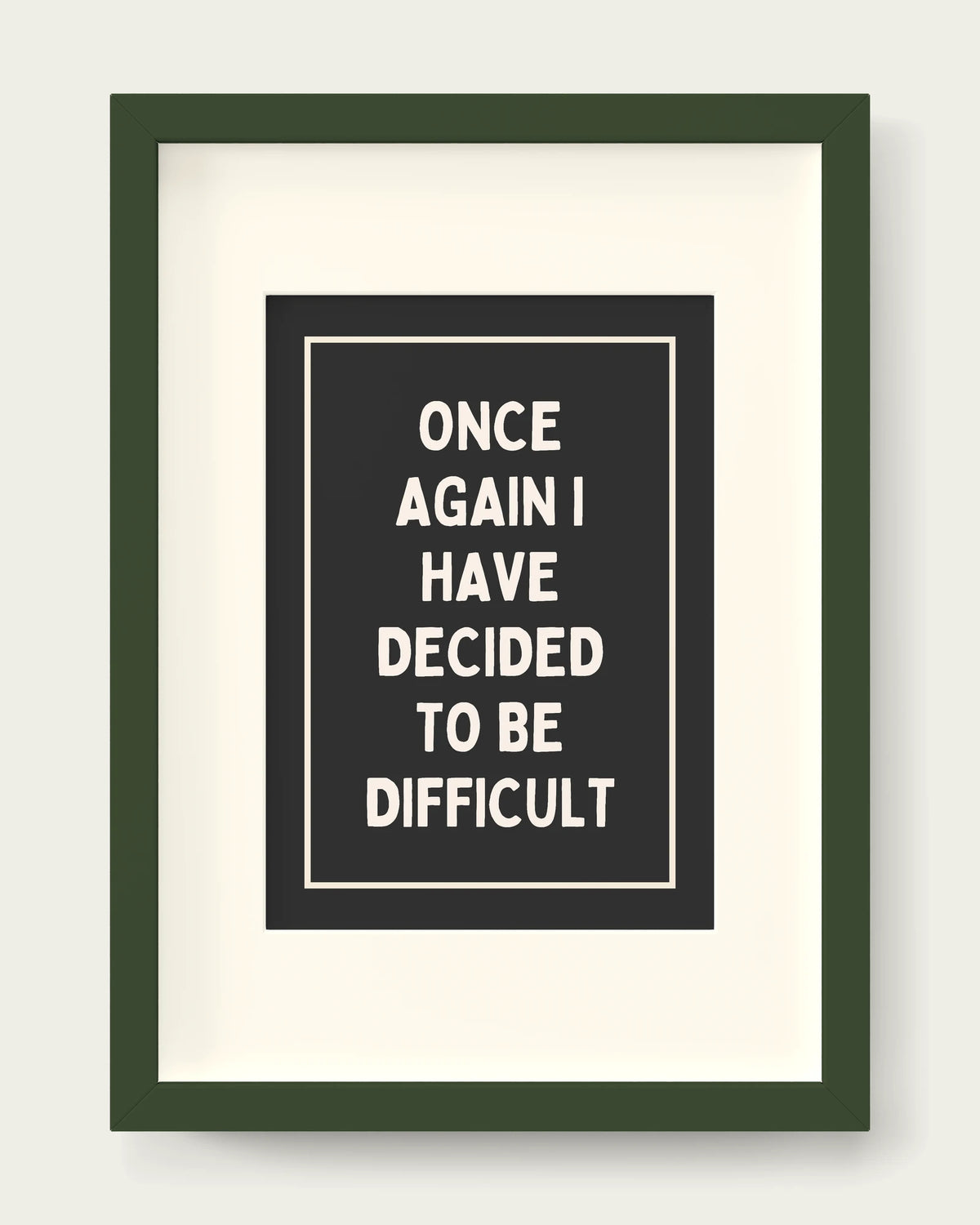 Charcoal/Dark Green+mount
