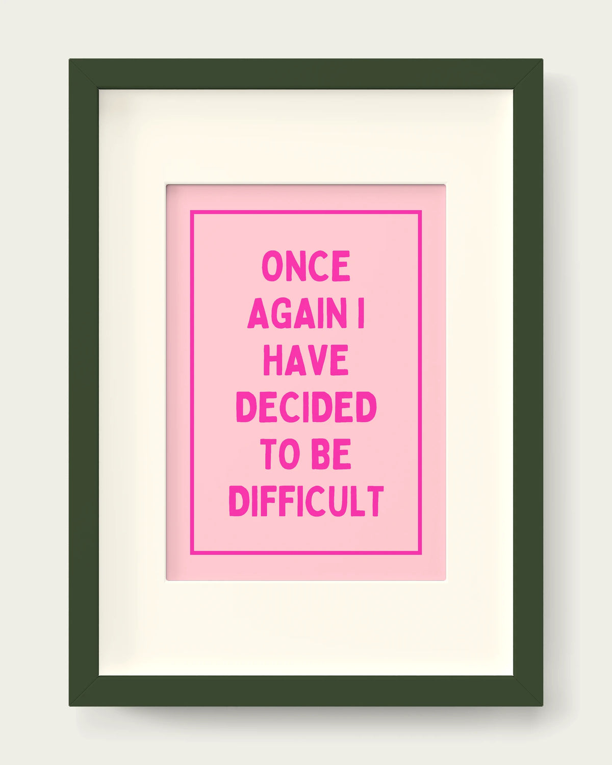 Hot-Pink-&-Milkshake/Dark Green+mount