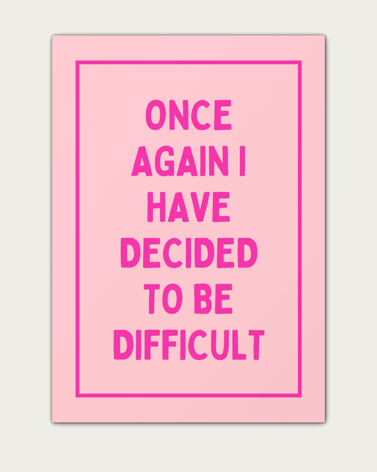 Hot-Pink-&-Milkshake/Unframed