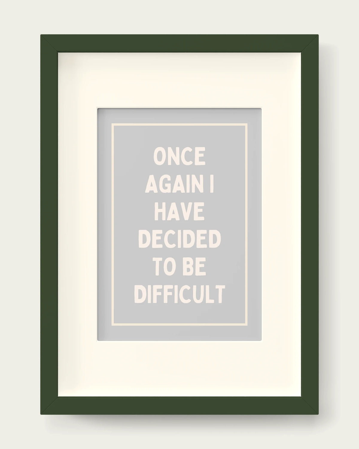 Pale-Grey/Dark Green+mount