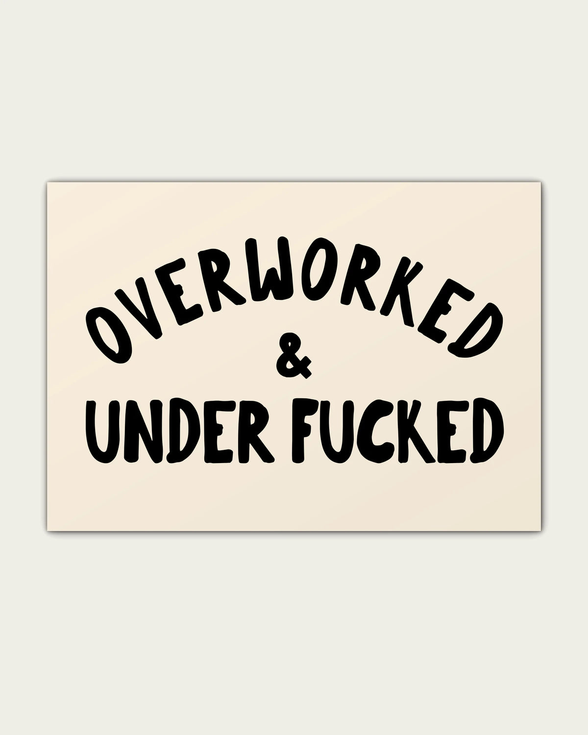 Black-&-Cream/Unframed