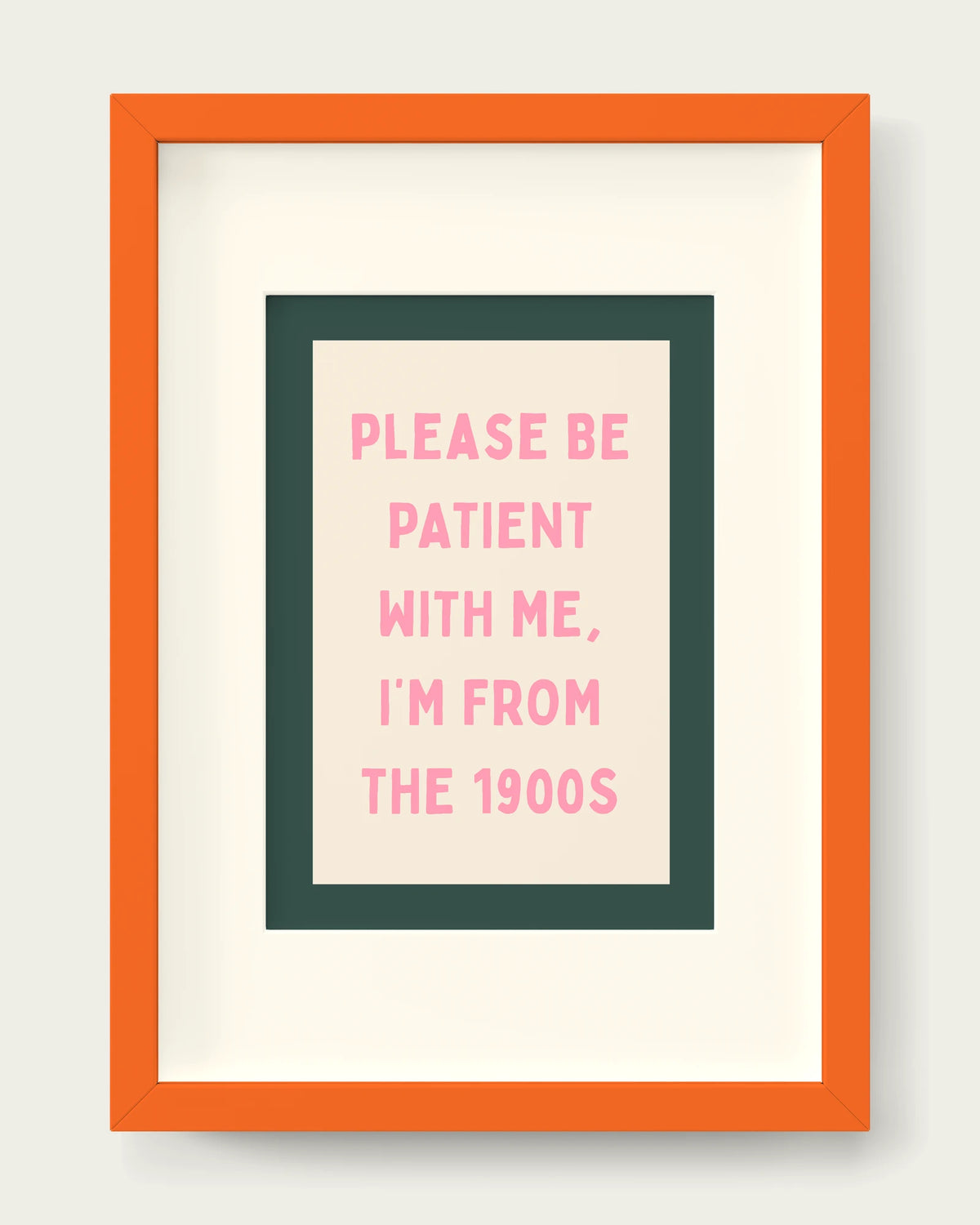 Blush-Pink-&-Forest-Green/Orange+mount