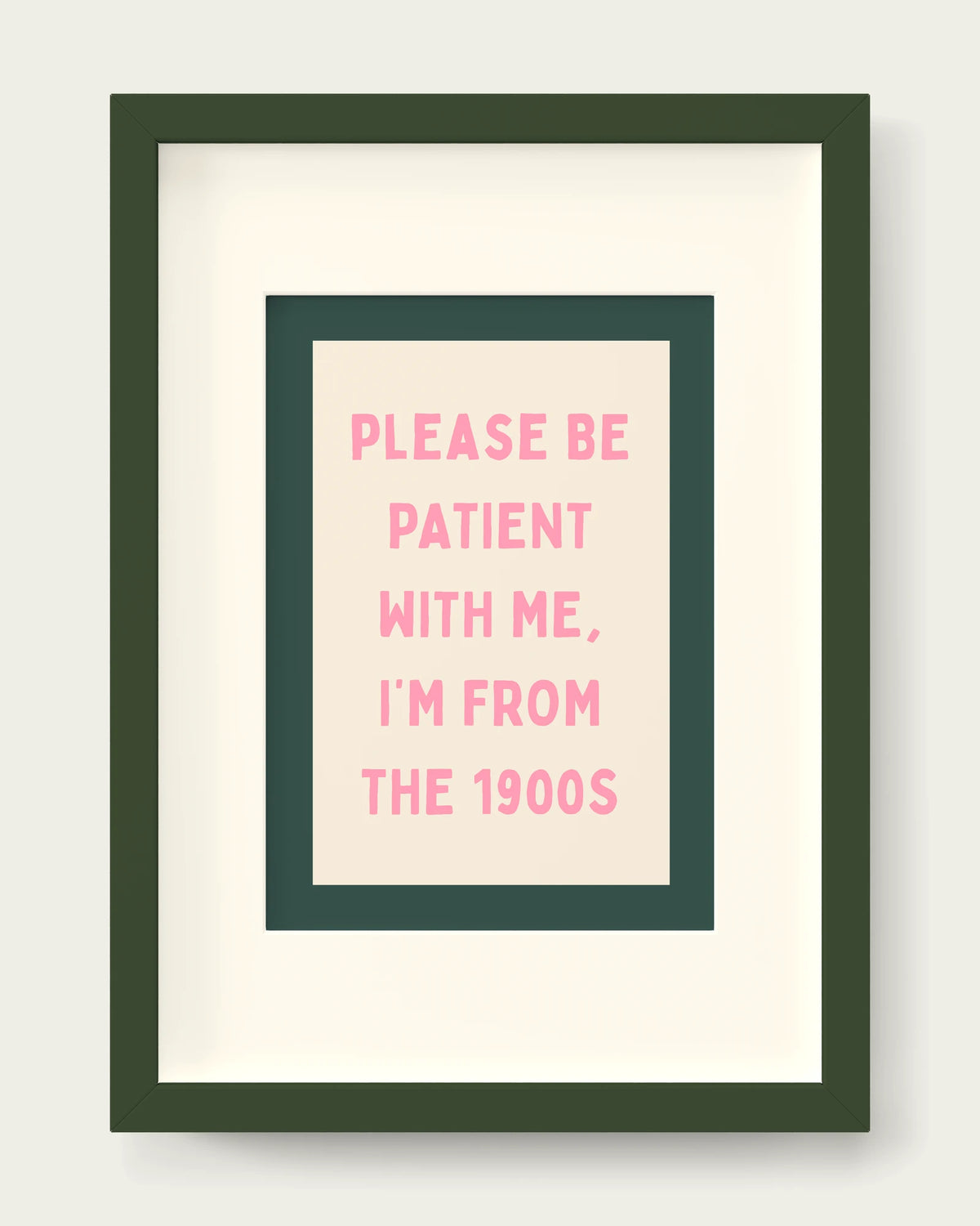Blush-Pink-&-Forest-Green/Dark Green+mount