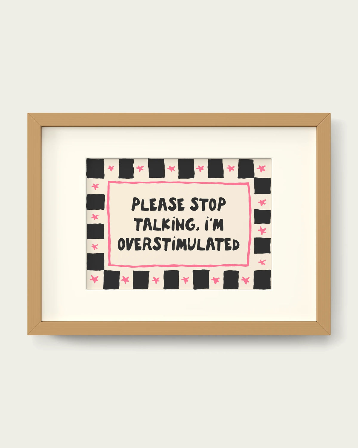 Hot-Pink-&-Charcoal/Oak+mount