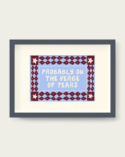 Plum-&-Cornflower/Dark Grey+mount